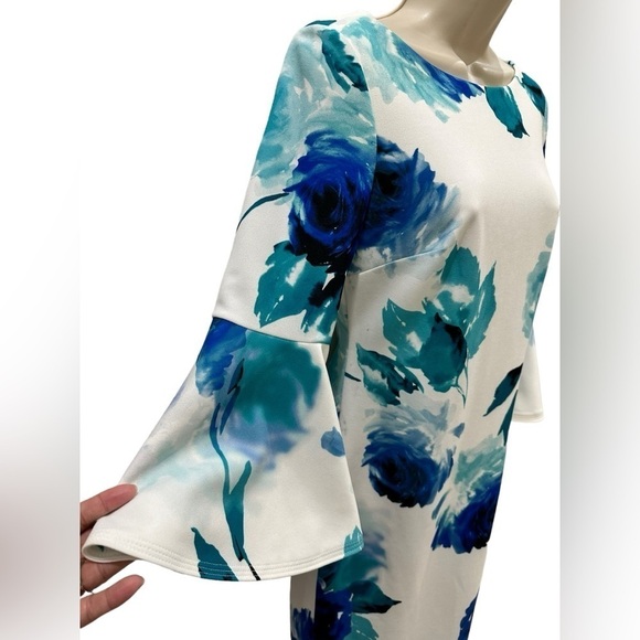 Calvin Klein Women's Peplum Sheath Dress - Picture 8 of 11